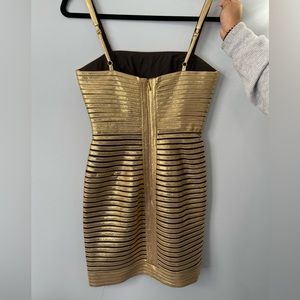 BCBG size 4 gold dress